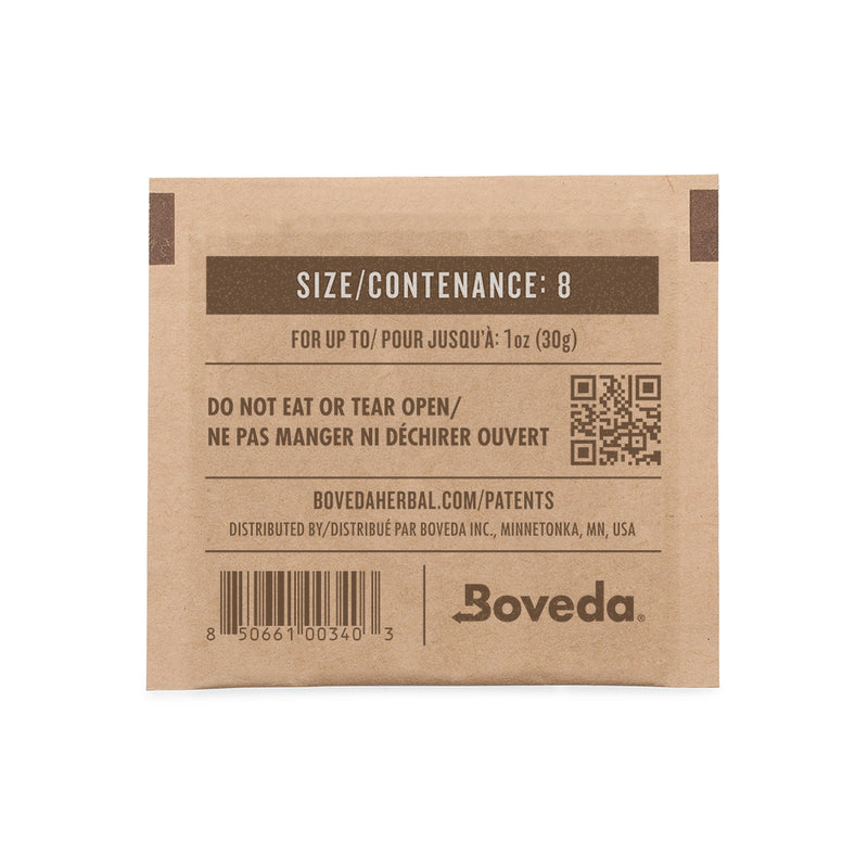 Boveda Size 8 - 62% Two-Way Humidity Packs - up to 1 Ounce of flower - 300 Pack
