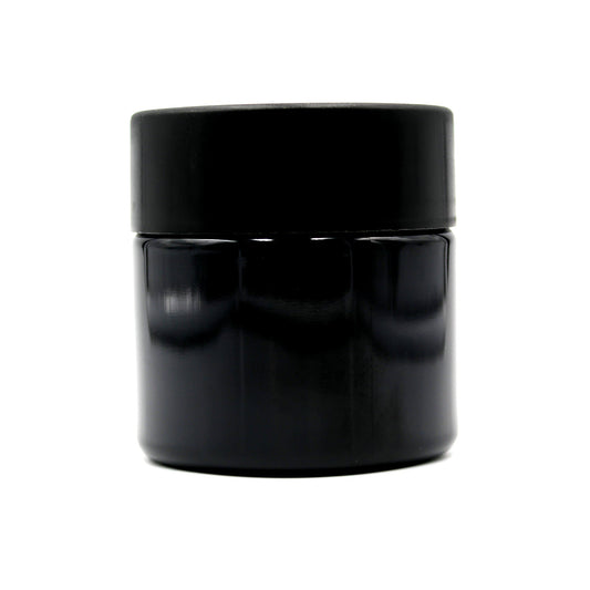 3oz Black PET Plastic Jar with CR Lid & PE Liner - 608 Count ($0.35/Unit)