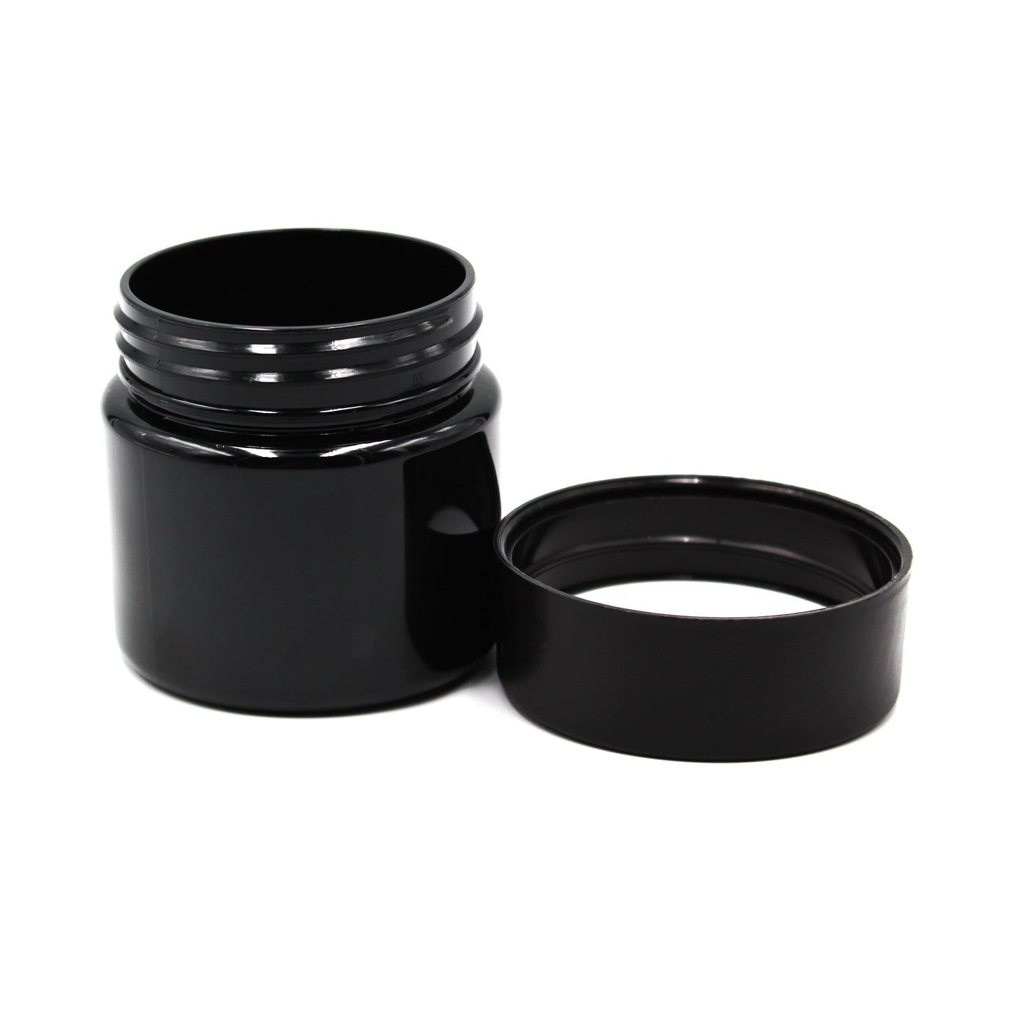 3oz Black PET Plastic Jar with CR Lid & PE Liner - 608 Count ($0.35/Unit)