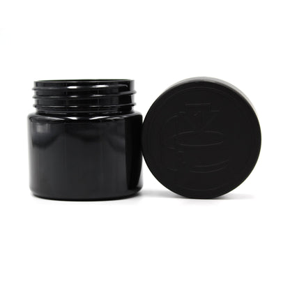 3oz Black PET Plastic Jar with CR Lid & PE Liner - 608 Count ($0.35/Unit)