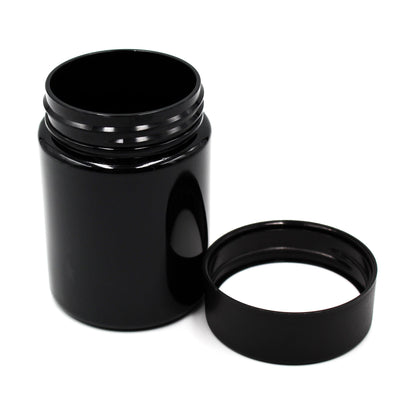 6oz Black PET Plastic Jar with CR Lid & PE Liner - 456 Count ($0.38/Unit)
