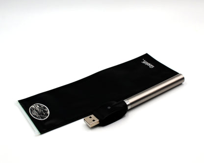 2.5"x7" Opaque Black Child-Resistant GriploK Exit Bags for Pre-Rolled Cones/Vape Pens with PureCore Battery & Charger
