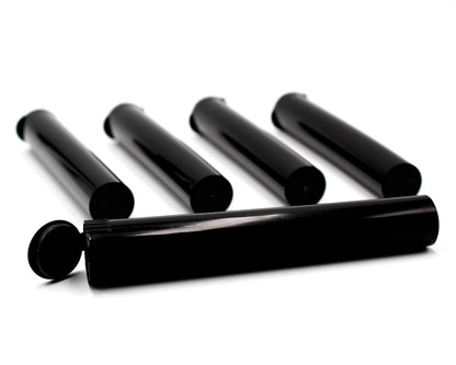Child-Resistant Opaque Black 116mm GriploK Pre-Roll Tubes (Hero Shot)