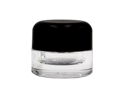 Certified Child-Resistant 5ml Flint (Clear) GriploK Glass Concentrate Jar