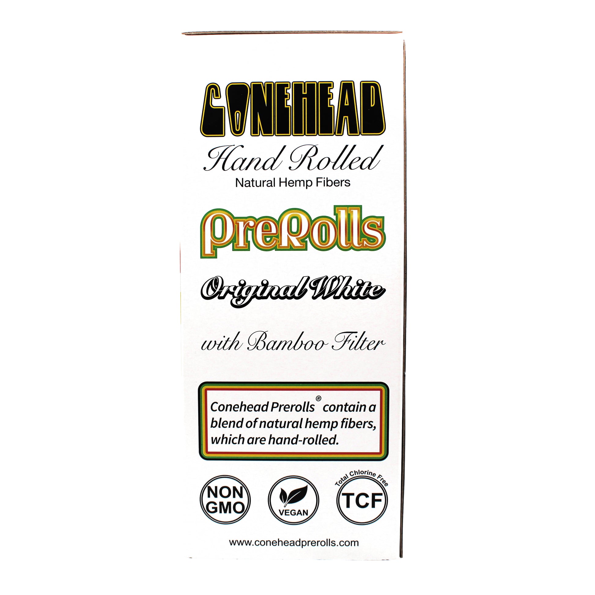 ConeHead Original White 98 Specials Size Hand Rolled Premium Hemp Cones with Bamboo Filters
