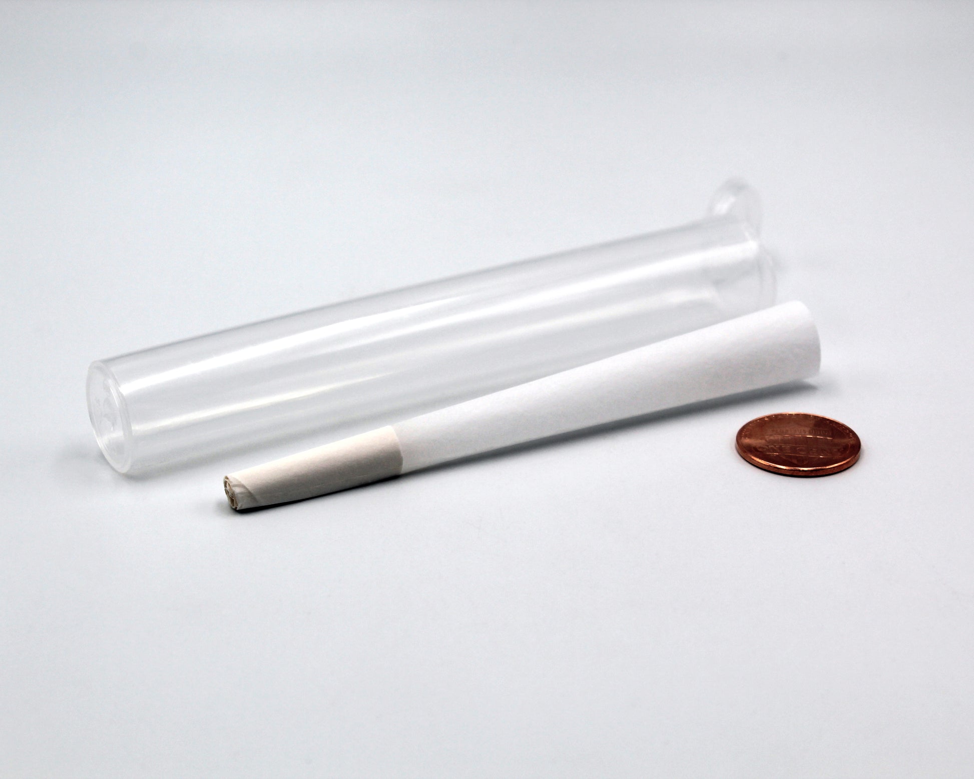 ConeHead White 98 Specials Size Cone with GriploK 116mm Clear Tube (Comparison Picture)