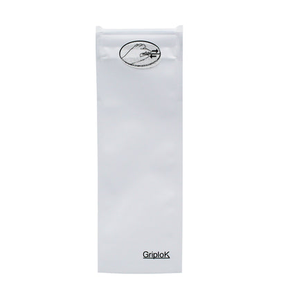 Matte White Mylar Pre Roll/Syringe/Vape Pen Bags - 1500 Count ($0.23/unit) | 2.5"x7" - Child Resistant