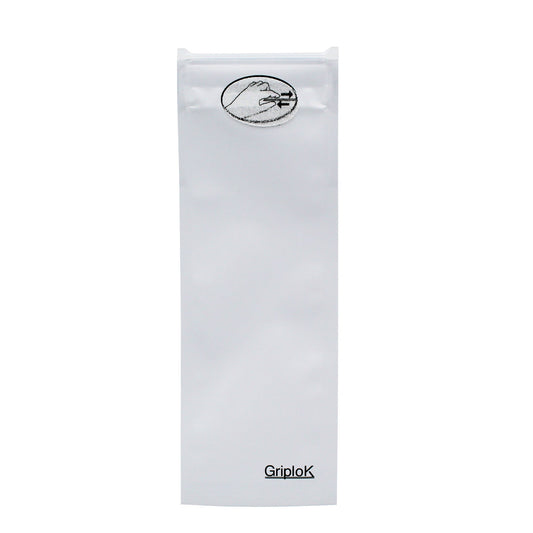 Matte White Mylar Pre Roll/Syringe/Vape Pen Bags - 1500 Count ($0.23/unit) | 2.5"x7" - Child Resistant
