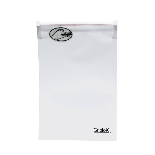 3.5g Matte White/Cherry Mylar Bags - 1300 Count ($0.29/Unit) | 4"x6" - Child Resistant