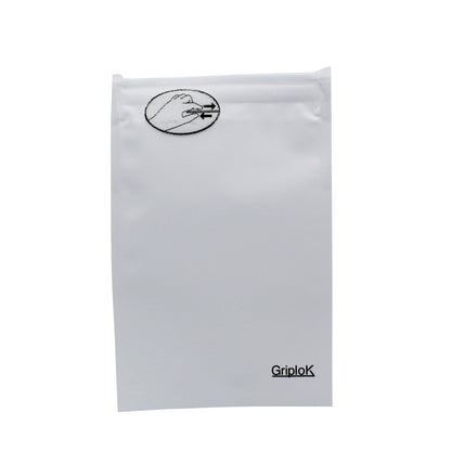 3.5g Matte White Mylar Bags - 1300 Count ($0.29/Unit) | 4"x6" - Child Resistant