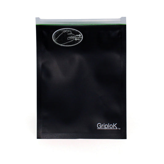 1g Matte Black/Lime Mylar Bags - 1500 Count ($0.20/unit) | 3.5"x4.5" - Child Resistant
