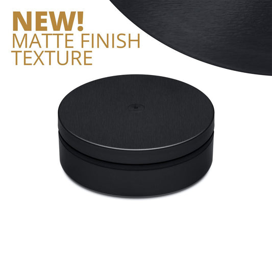 Opaque Black Large Child-Resistant Tobacco Chew Can