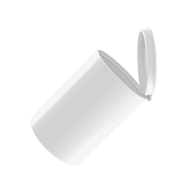 Opaque White 8 Dram EcoLite Child-Resistant Pop Top Jar