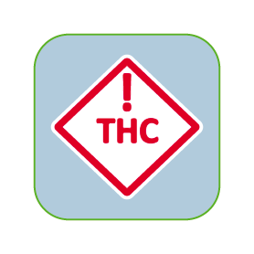 Colorado/Florida THC Warning Label Sticker for Marijuana Dispensaries