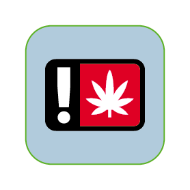 Oregon THC Warning Labels - 2000 Count Labels/Roll