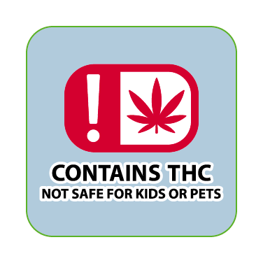 Oklahoma THC Label - 2000 Count Labels/Roll