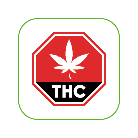 Canadian THC Paper Warning Label Sticker for Marijuana Dispensaries
