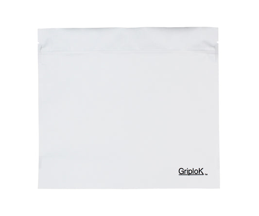28g Matte White Bags - 800 Count ($0.38/unit) | 9"x8"x3" - Child Resistant