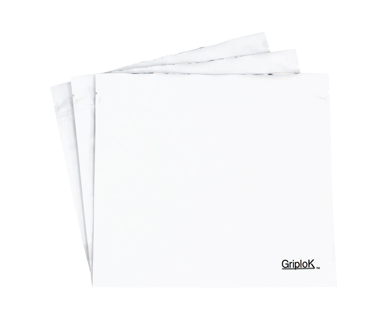 28g Matte White Bags - 800 Count | 9"x8"x3" - Child Resistant
