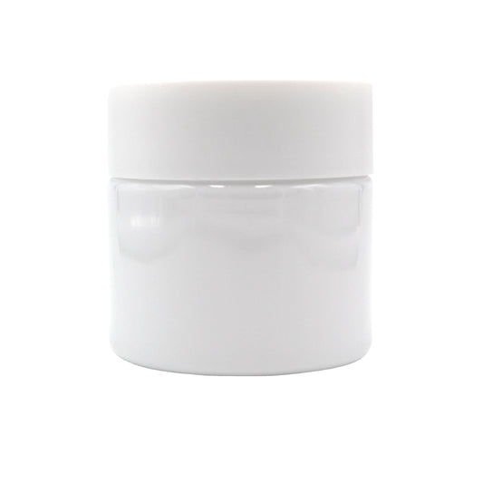 3oz White PET Plastic Jar with CR Lid & PE Liner - 608 Count ($0.35/Unit)
